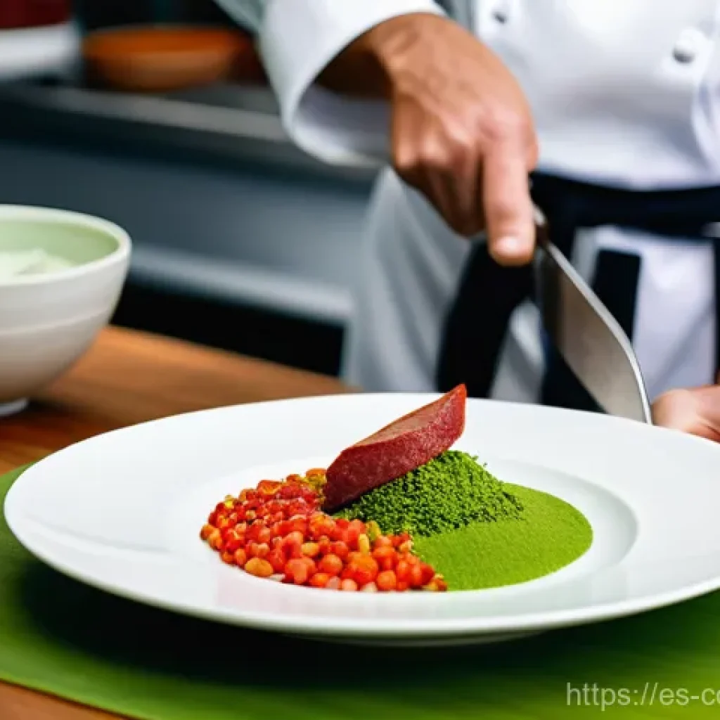 세계 요리 기법 교육의 필요성 - **Global Culinary Fusion in a Modern Kitchen:** A professional chef, a person of ambiguous gender wi...