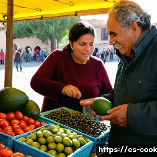 세계 요리 기술의 최신 트렌드 - **Prompt 1: Conscious Cooking at a Spanish Local Market**
    A vibrant, sun-drenched scene at a tra...